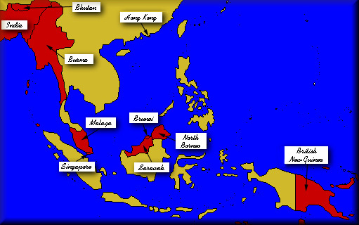 South East Asia clickable map