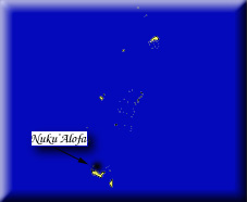 map of Tonga