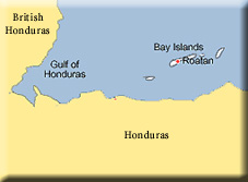 map of Bay Islands