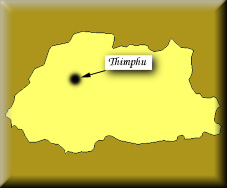 map of Bhutan