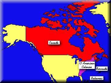 British Empire clickable map