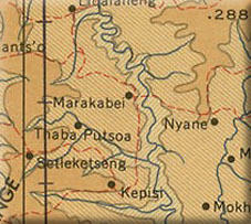 Basutoland Map