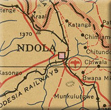 Map of Northern Rhodesia