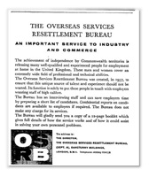 Overseas ServicesResettlement Bureau