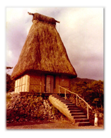 A replica Pagan Temple in Fiji