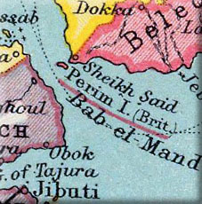 map of Perim Island