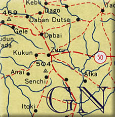 map of Nigeria