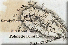 map of St. Christopher