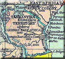 map of Tanganyika
