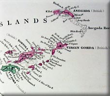 map of The British Virgin Islands