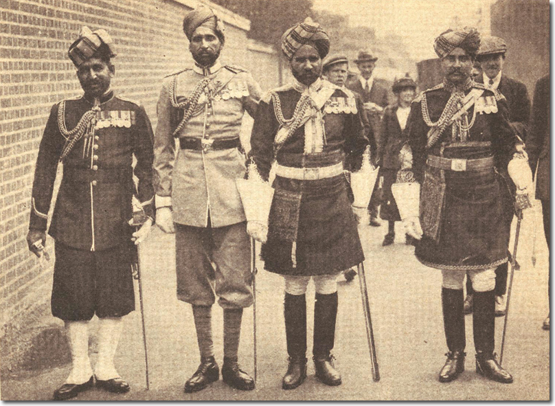 The King’s Indian Orderly Officers in the Street 1921