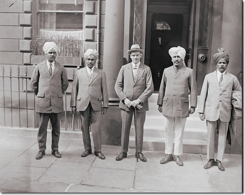 Indian Orderlies in Civvies 1922