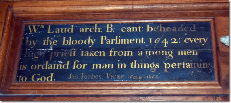 James Forbes and Parish Church of St Peter, St Paul & St Thomas of Canterbury