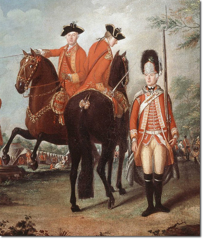 Mounted Officers & Grenadier 1769