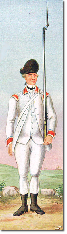 Grenadier in Summer Uniform 1772