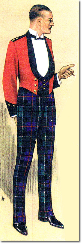Officer in Mess Dress c1930
