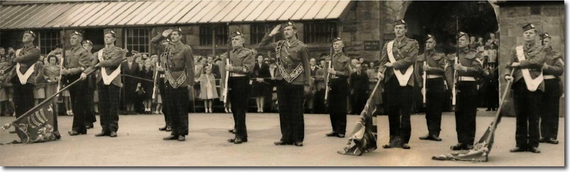 Laying Up of the 2nd Battalion Colours 1947