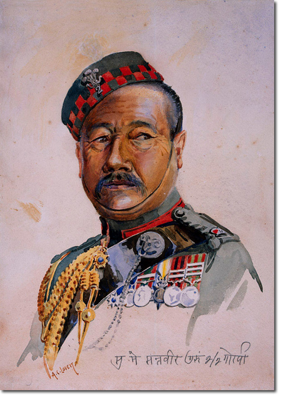 Subadar-Major Santbir Gurung Sardar Bahadur IOM OBI