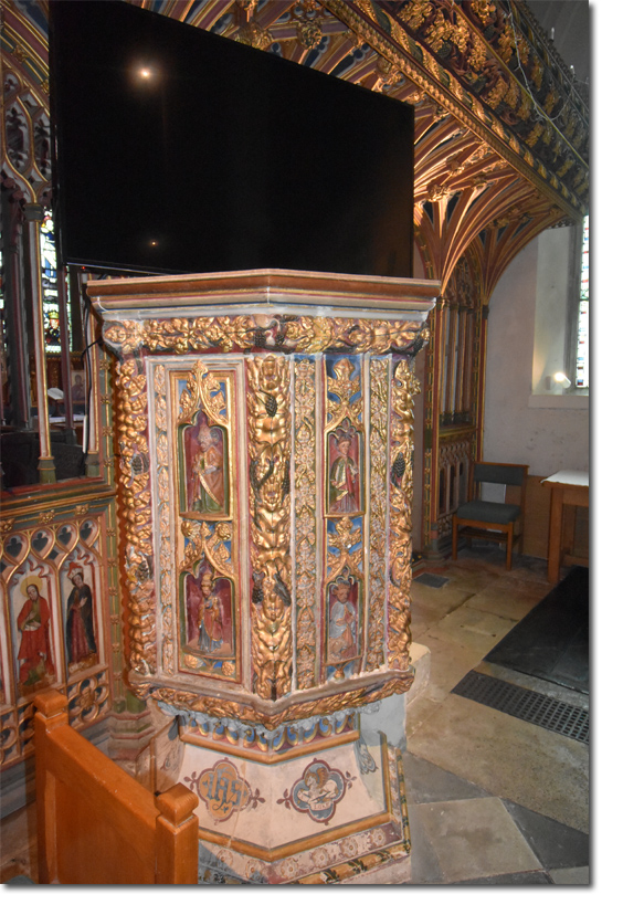 Pulpit in the Parish Church of St Peter, St Paul & St Thomas of Canterbury