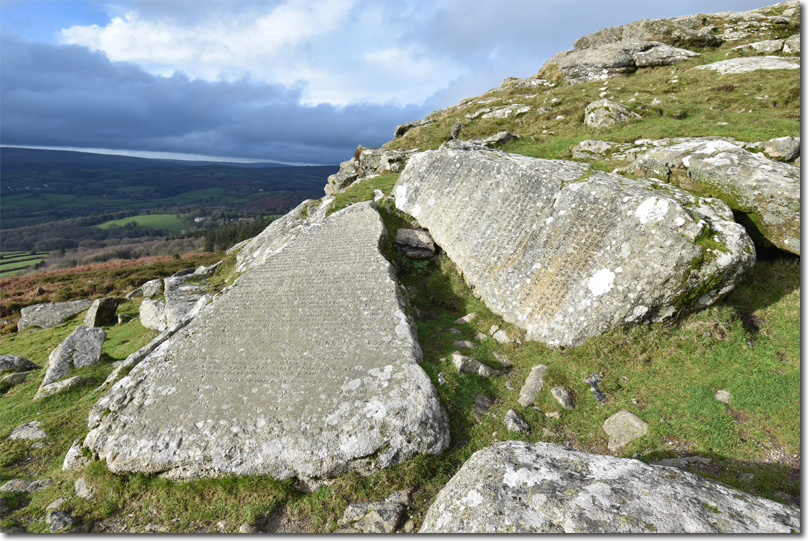 Ten Commandments Stones at Buckland Beacon