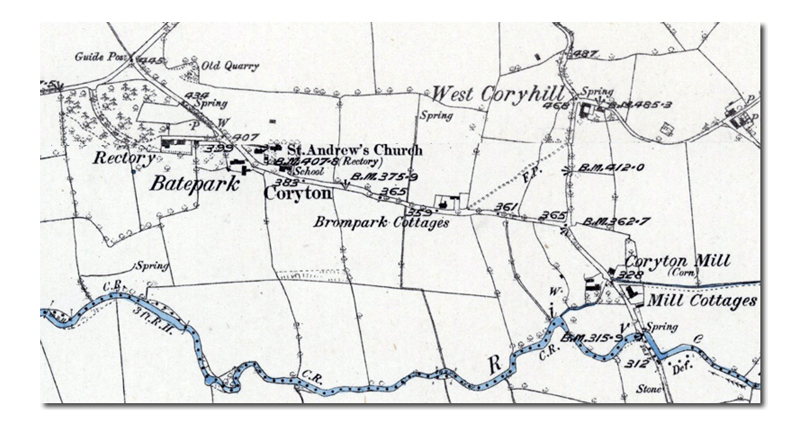 Coryton parish map
