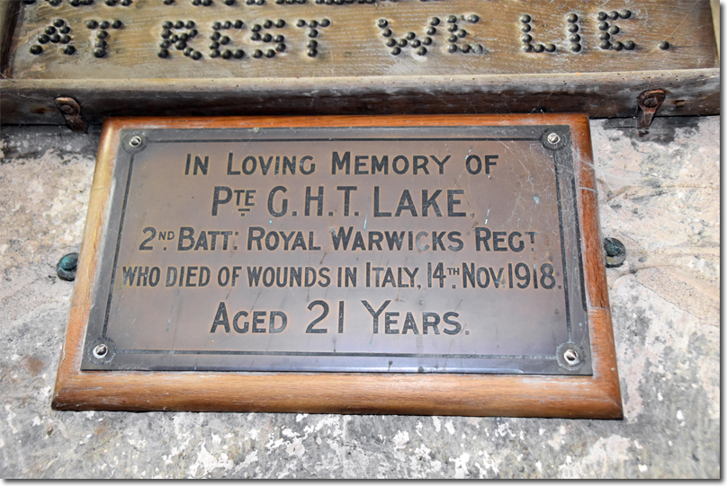 Coryton Great War Roll of Honour