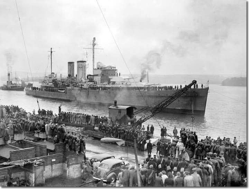 HMS Exeter Limps Home