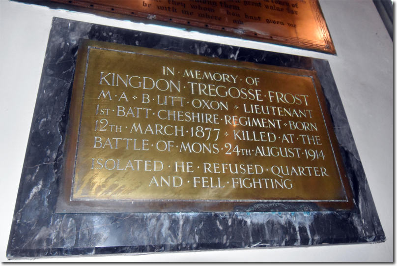 Lieutenant Kingdon Tregosse Frost