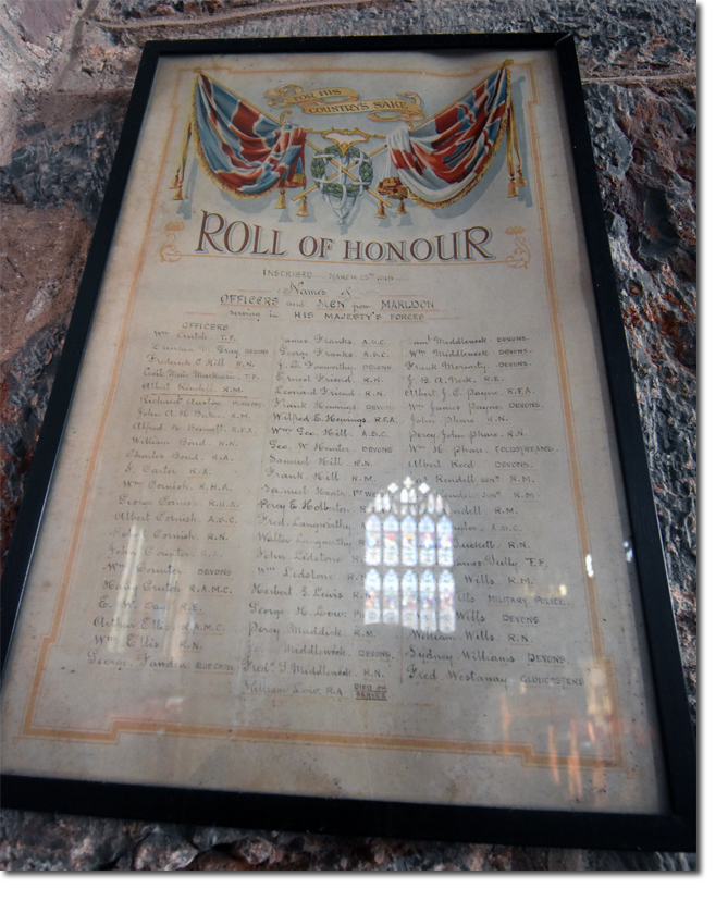 Marldon's Roll of Honour