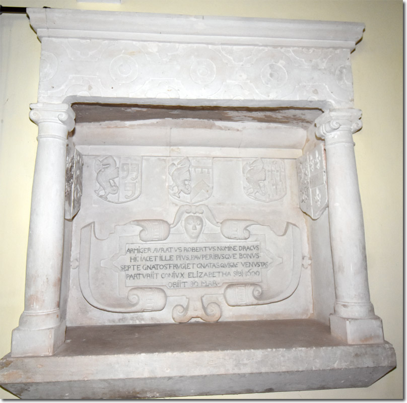 Robert Drake memorial, St Lawrence’s Church, Southleigh