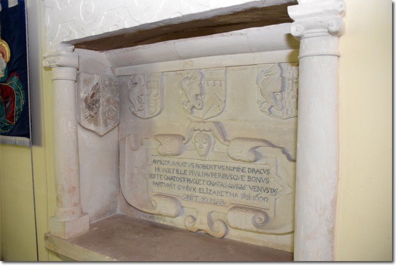 Robert Drake memorial, St Lawrence’s Church, Southleigh