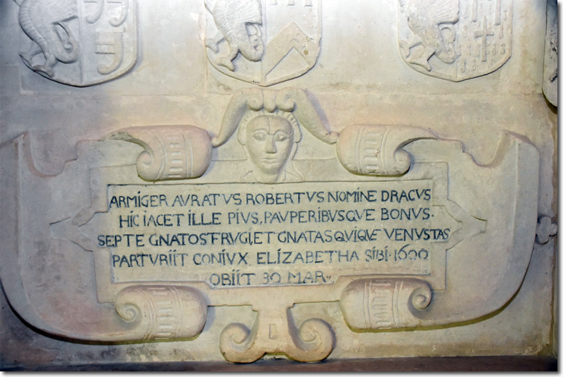 Robert Drake memorial, St Lawrence’s Church, Southleigh