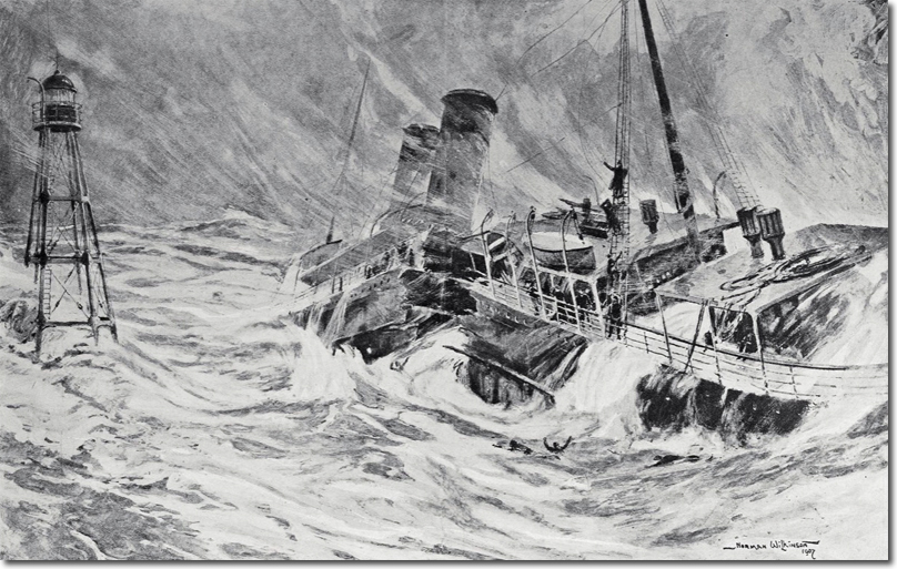 Wreck of the SS Berlin, 1907